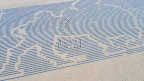 Antaisolar offered 100MW solar racking for large PV plant in China to help sand prevention and control