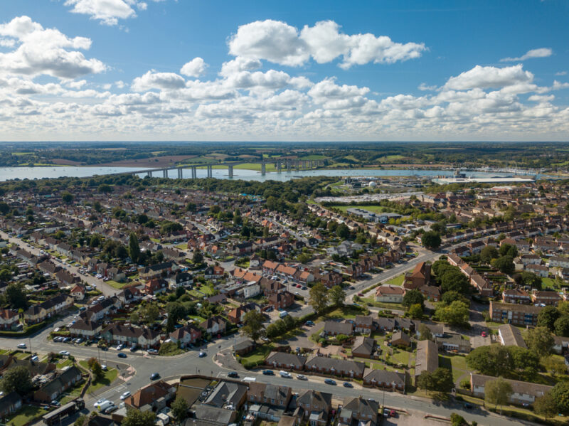 Aerial view of Ipswich