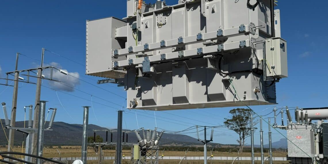 CivEng Consulting recently worked with TasNetworks on a pair of transformer replacements. Image: CivEng