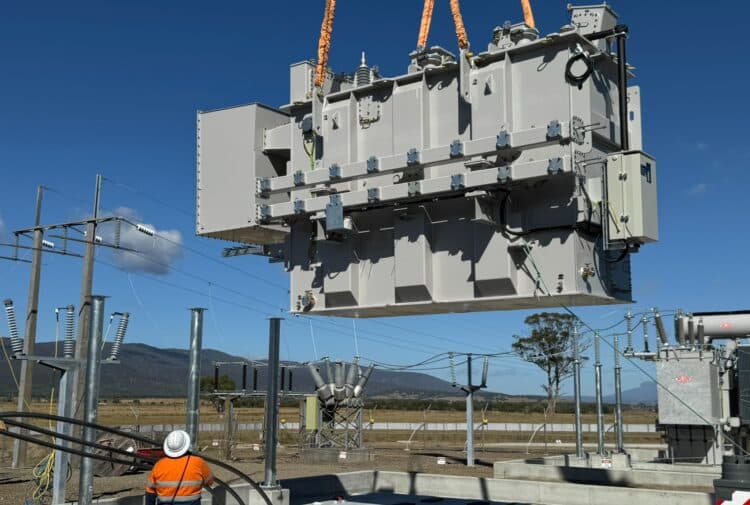 CivEng Consulting recently worked with TasNetworks on a pair of transformer replacements. Image: CivEng
