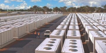 How the Reeves Plains BESS project is set to look once constructed. Image: Alinta Energy/Genus